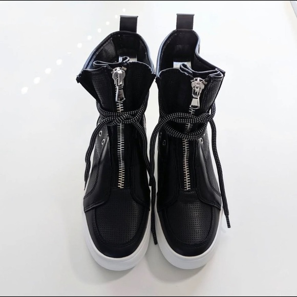 Steve Madden Shoes - Steve Madden Perforated High Top Booties